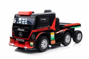 LeanTOYS Elektro-Kinderauto Elektrokinderauto Mercedes AXOR XMX622B LKW Auflieger