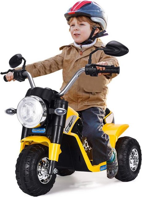 KOMFOTTEU Elektro-Kinderauto Kinderfahrzeuge gelb