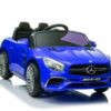 LEAN Toys Elektro-Kinderauto Kinder Elektroauto Mercedes SL65 12V zwei Motoren+LED+Audio+FB blau