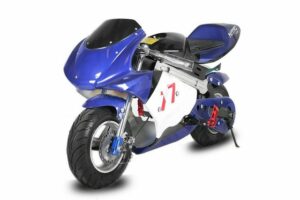 Nitro Motors Elektro-Kindermotorrad Motorrad 1000W Eco Pocketbike Mini Cross Minibike Crossbike Bike blau|schwarz