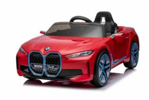 BoGi Elektro-Kinderauto BMW i4 Kinderfahrzeug Bluetooth rot