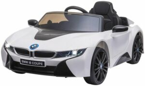 Jamara Elektro-Kinderauto Ride-on BMW I8 Coupe weiß