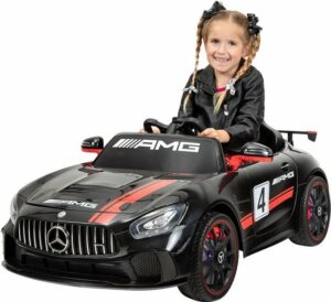 Actionbikes Motors Elektro-Kinderauto Elektroauto Mercedes Benz AMG GT4 - Türen zum Öffnen - Bremsautomatik