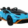 LEAN Toys Elektro-Kinderauto Elektro Kinderauto Lamborghini STO Drift Blau 2x45 Watt+FB+LED+Audio