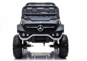 BoGi Elektro-Kinderauto Mercedes UNIMOG 2x45W Kinderauto Kinderelektroauto Kinderfahrzeug schwarz