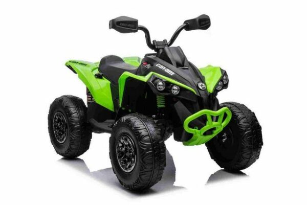 BoGi Elektro-Kinderquad Can-am ATV Quad Kinderfahrzeug Elektrofahrzeug Elektroquad 4x25W grün