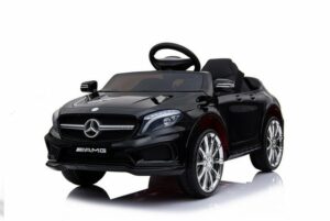 BoGi Elektro-Kinderauto Mercedes GLA45 AMG Kinderauto Kinderfahrzeug Elektroauto schwarz