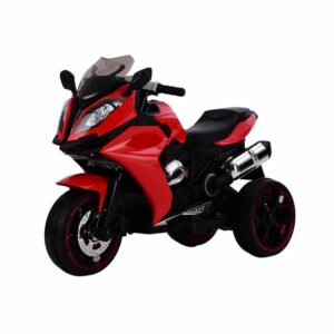 BoGi Elektro-Kinderauto Kindermotorrad Elektro Dreirad Kinder Elektromotorrad Motorrad BJ1200B rot