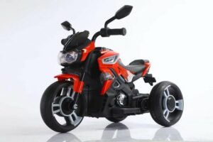 TOYAS Elektro-Kinderauto Kinder Dreirädriges Elektro Motorrad 6V4.5AH Bluetooth USB rot