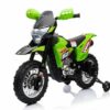 BoGi Elektro-Kindermotorrad Cross Bike Kindermotorrad Elektromotorrad Motorrad Kinderfahrzeug grün
