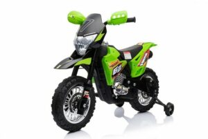 BoGi Elektro-Kindermotorrad Cross Bike Kindermotorrad Elektromotorrad Motorrad Kinderfahrzeug grün