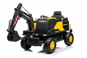 BoGi Elektro-Kinderbagger Volvo Bagger Kinderfahrzeug Elektrofahrzeug Kinderbagger gelb