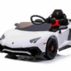 BoGi Elektro-Kinderauto Lamborghini Aventador SV Sportwagen Elektrofahrzeug Kinderfahrzeug weiß