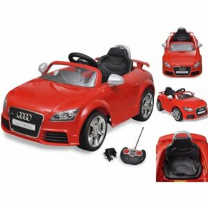 vidaXL Elektro-Kinderauto Kinderfahrzeug Auto Elektroauto Kinderauto Audi TT RS mit Fernsteuerun rot