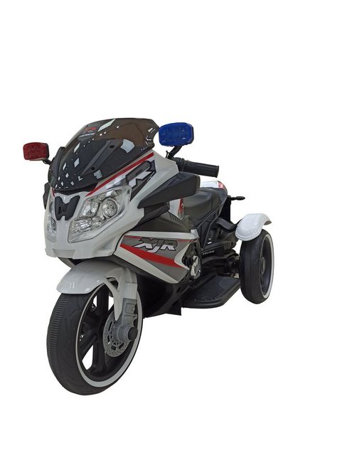 BoGi Elektro-Kinderauto Kindermotorrad Elektrofahrzeug Elektromotorrad 12V 2x380W weiß