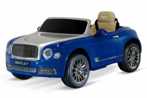 Kidix Elektro-Kinderauto Elektro Kinderauto Bentley Mulsanne 2x 35W 12V/7Ah Kinderfahrzeug blau