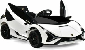 KOMFOTTEU Elektro-Kinderauto Lamborghini weiß