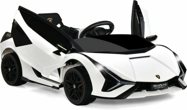 KOMFOTTEU Elektro-Kinderauto Lamborghini weiß