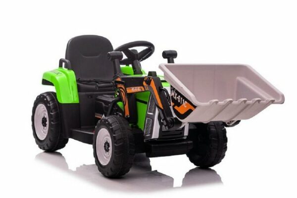 ES-Toys Elektro-Kinderauto Kinderfahrzeug - Elektro Auto Bagger mit Fernsteuerung - 2 Motoren