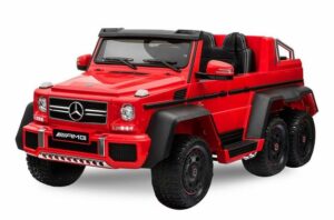 Kidix Elektro-Kinderauto Elektro Auto 6x6 G63 AMG Mercedes Kinderfahrzeug Kinderauto Elektro rot