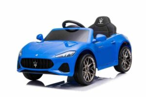 BoGi Elektro-Kinderauto Maserati Ghibli Kinderfahrzeug Elektroauto Sportwagen blau