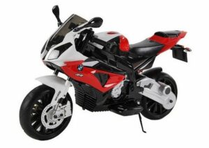 TPFLiving Elektro-Kindermotorrad BMW S 1000 - Elektromotorrad - 1 x 12 Volt - 7Ah-Akku