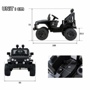 OKWISH Elektro-Kinderauto 2 Sitze für Kinder mit 2