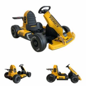 ES-Toys Elektro-Kinderauto Kinder Elektro Gokart F1 Gurt