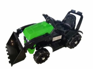 LEAN Toys Elektro-Kinderauto Kinder Elektroauto Traktor mit Schauffel LED+FB+MP3