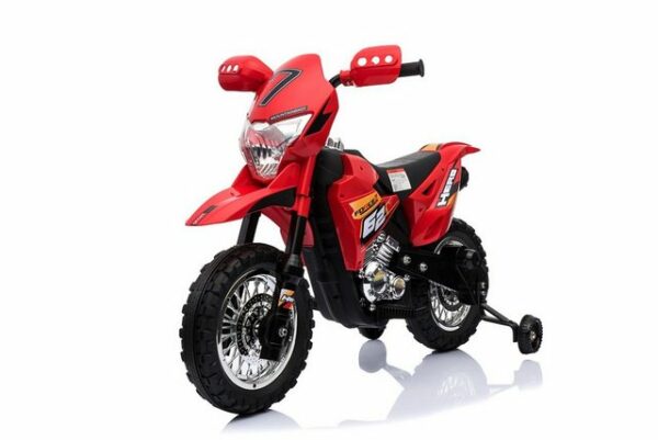 BoGi Elektro-Kindermotorrad Cross Bike Kindermotorrad Elektromotorrad Motorrad Kinderfahrzeug rot