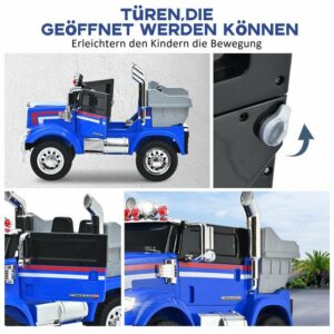 Merax Elektro-Kinderauto Dump Truck Kinder Feuerwehrauto