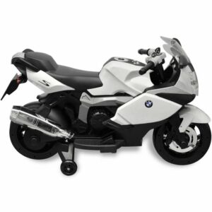 vidaXL Elektro-Kinderauto Kinderfahrzeug Motorrad Elektromotorrad BMW 283 Weiß 6V bunt