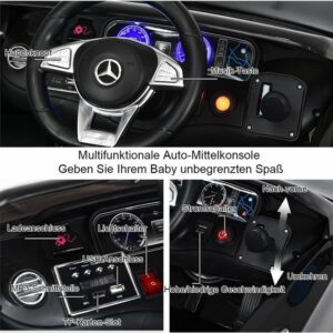 KOMFOTTEU Elektro-Kinderauto Mercedes Benz schwarz