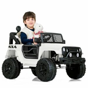 Ulife Elektro-Kinderauto Softstart Elektroauto mit 2 Motoren und Fernbedienung
