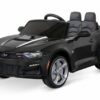 Kidix Elektro-Kinderauto Elektro Kinderauto Chevrolet Camaro 2SS Lizenz 2x 35W Kinderfahrzeug weiß