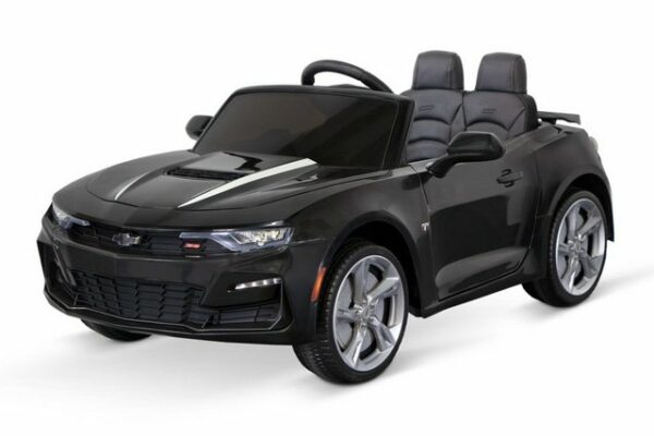 Kidix Elektro-Kinderauto Elektro Kinderauto Chevrolet Camaro 2SS Lizenz 2x 35W Kinderfahrzeug gelb