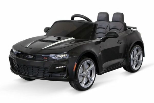 Kidix Elektro-Kinderauto Elektro Kinderauto Chevrolet Camaro 2SS Lizenz 2x 35W Kinderfahrzeug weiß