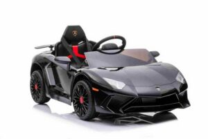 BoGi Elektro-Kinderauto Lamborghini Aventador SV Sportwagen Elektrofahrzeug Kinderfahrzeug schwarz