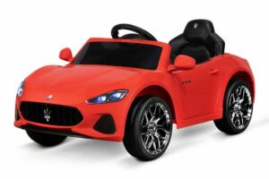 Kidix Elektro-Kinderauto Kinder Elektro Auto Maserati GranCabrio 2x30W 12V Kinderfahrzeug rot