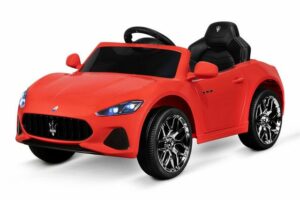 Kidix Elektro-Kinderauto Kinder Elektro Auto Maserati GranCabrio 2x30W 12V Kinderfahrzeug weiß