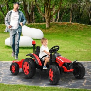 EXTSUD Elektro-Kinderauto Kinderspielzeugauto im Traktorstil 6 Räder realistisches Fahrerlebnis