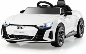KOMFOTTEU Elektro-Kinderauto Audi RS e-tron GT weiß