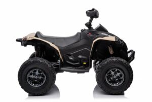 Toys Store Elektro-Kinderauto CAN AM Kinder Elektroquad MP3 Offroad ATV Quad Geländewagen 2x45W 12V beige