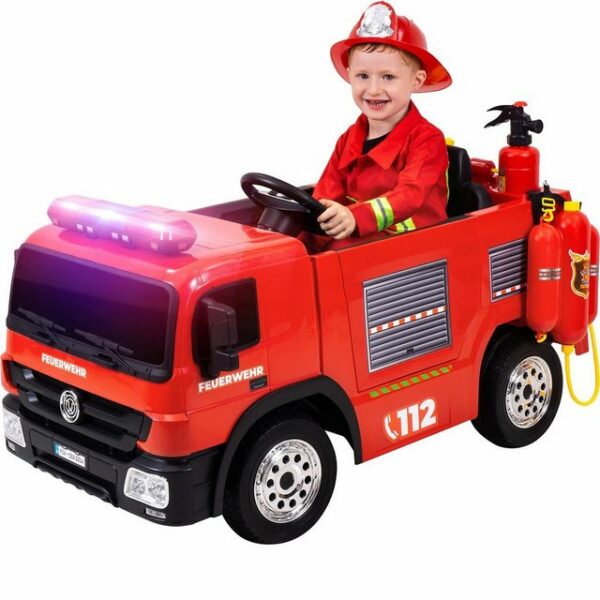 Actionbikes Motors Elektro-Kinderauto Kinder Auto Feuerwehr SX1818 Elektro - Fernbedienung - Wasserspritze