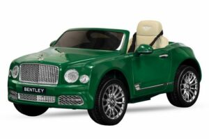 Kidix Elektro-Kinderauto Elektro Kinderauto Bentley Mulsanne 2x 35W 12V/7Ah Kinderfahrzeug grün