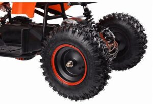 Tsilova Deutschland Elektro-Kinderquad Atv Mini Quad 800W TN 36V 6 Zoll 3 Stufen Drossel rot