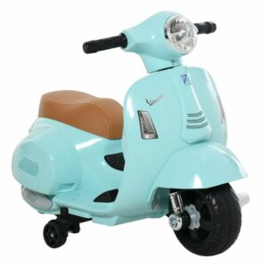 HOMCOM Elektro-Kindermotorrad VESPA Elektromotorrad 3 km/h 18-36 Monate Metall