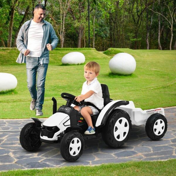 EXTSUD Elektro-Kinderauto Kinderspielzeugauto im Traktorstil 6 Räder realistisches Fahrerlebnis