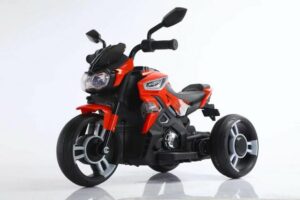BoGi Elektro-Kinderauto Kindermotorrad Elektro Dreirad Elektromotorrad Motorrad BA1188F3 rot
