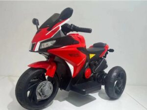 BoGi Elektro-Kindermotorrad Elektromotorrad Kinderfahrzeug 2x380W 6V rot